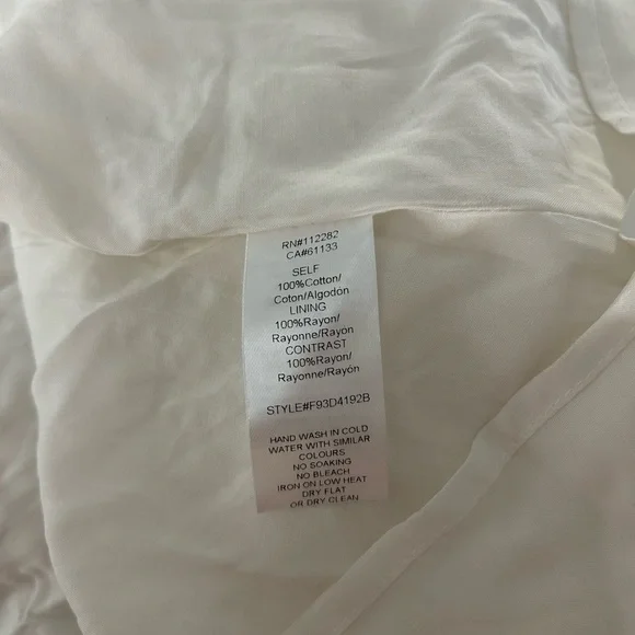 ADELYN RAE White JANELLA Eyelet Maxi Dress Size M BUTTON DOWN - Picture 12 of 12